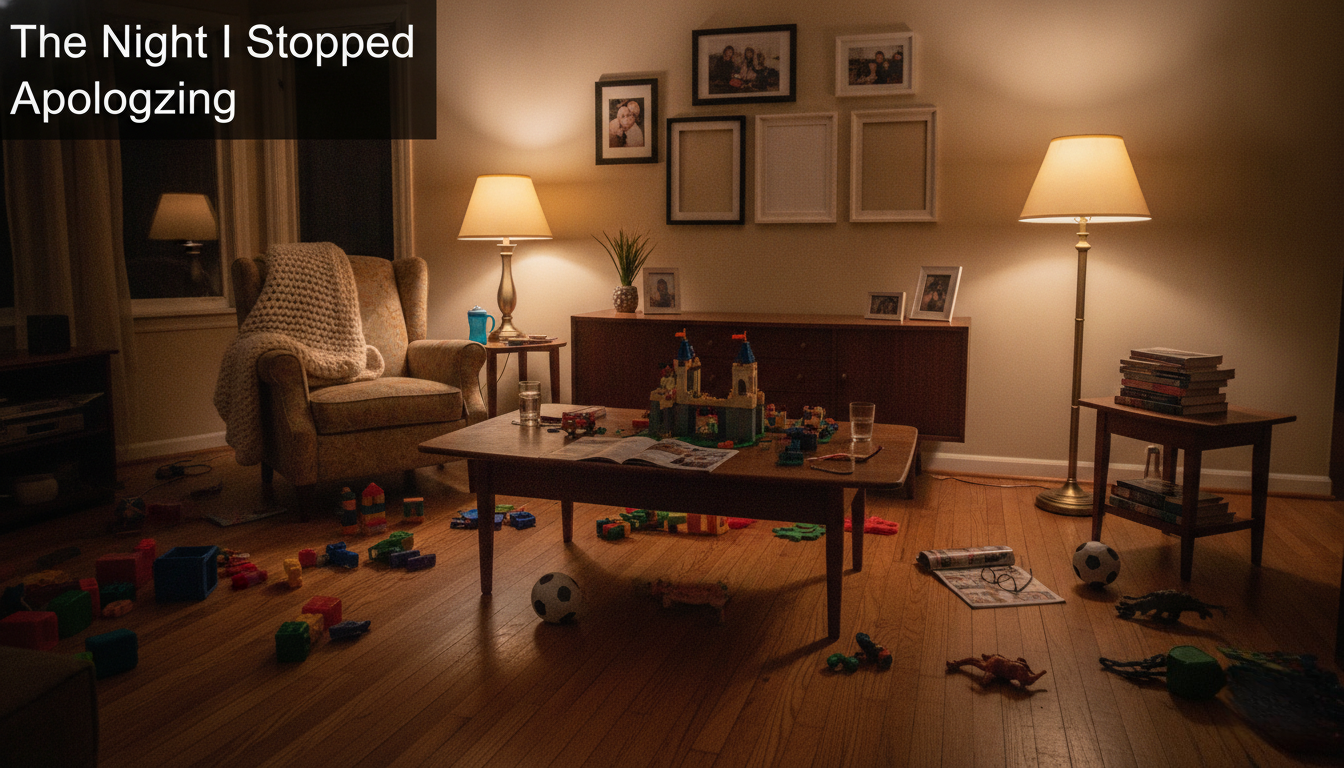 A Real Family Room — Toys, Empty Frames, and No Apologies