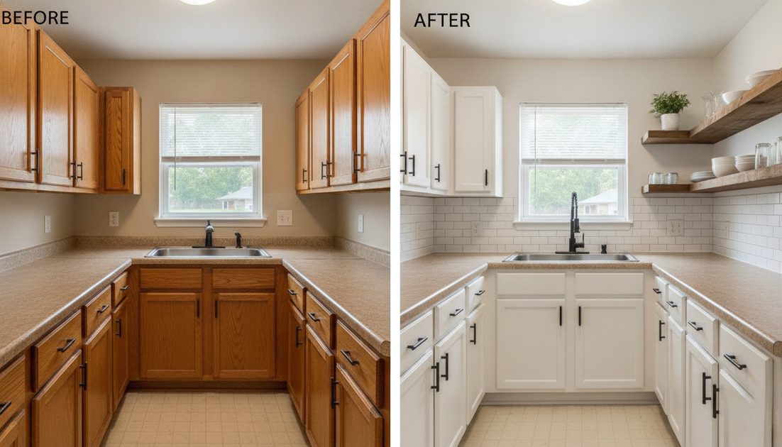 Our $1,200 Kitchen Refresh: Full Before & After + Budget Breakdown