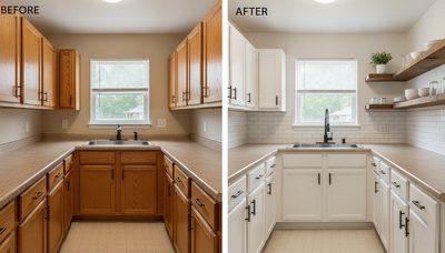 Our $1,200 Kitchen Refresh: Full Before & After + Budget Breakdown